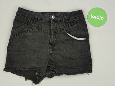 krótkie czarne spodenki materiałowe: Beloved, Szorty damskie, rozmiar M — 2