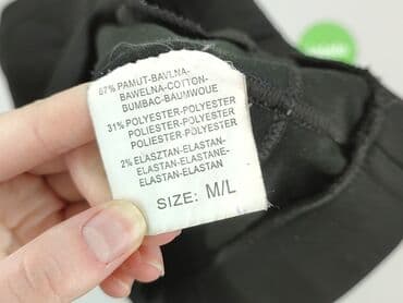 oleksy trampki czarne: Spodnie materiałowe damskie, rozmiar M — 4