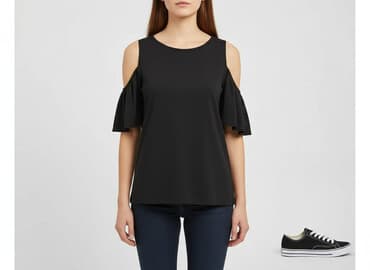 marynarka i koszulka: T-shirt damski, rozmiar S — 6