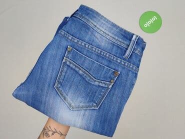 jeansy cropped damskie: Spodnie 3/4 damskie, rozmiar M — 5