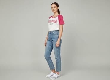 smiley face t shirty: T-shirt damski, rozmiar M — 1