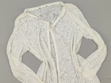 ażurowy sweter na szydełku: Kardigan damski, rozmiar M — 1