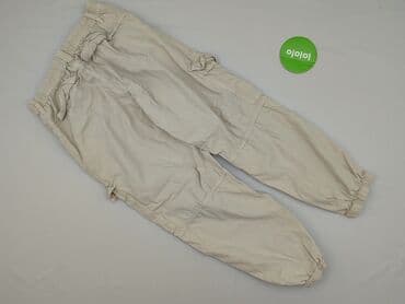 białe cargo bershka: Bershka, Spodnie cargo damskie, rozmiar M — 3