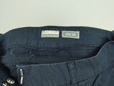 granatowe chinosy damskie: Big Star, Spodnie materiałowe damskie, rozmiar M — 4