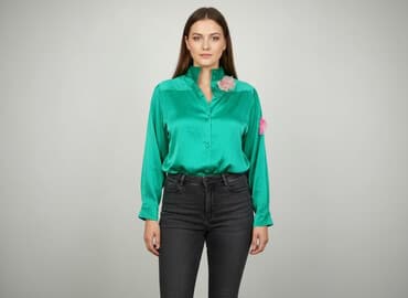 koszula z broszka: Bluzka damska, rozmiar XL — 7