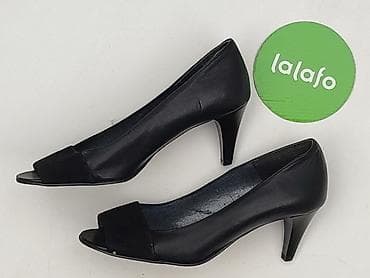 kotyl buty: Czarne szpilki peep toe JANAL – rozmiar 36 - Klasyczne czarne — 3