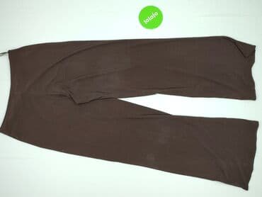 legginsy damskie plus size: Material trousers for women, size XL (EU 42) — 3