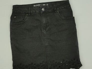 jeansowe czarne spódnice: Beloved, Spódnica damska, rozmiar S — 1