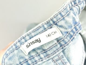 sinsay jeansy denim: Spodnie jeansowe, Sinsay, 10 lat, 140, stan - Bardzo dobry — 4