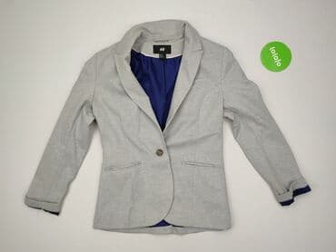 niebieska marynarka damska hm: H&M, Marynarka damska, rozmiar L — 3