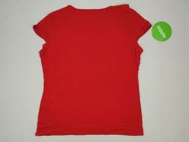 szeroki czerwony pasek do sukienki: Bluzka damska, XL — 3