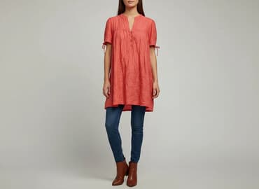 sukienki jednokolorowe: Tunika damska, rozmiar S — 6