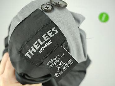 pull ov: Męska marynarka THELEES HOMME, rozmiar XXL - Kolor: jasnoszary z — 4