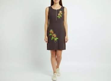 sukienka z haftowanymi kwiatami: Sukienka damska, rozmiar S — 5