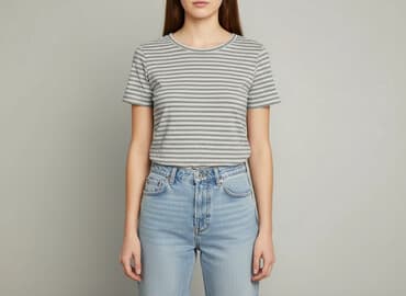 koszula wiya w paski: T-shirt damski, rozmiar S — 5