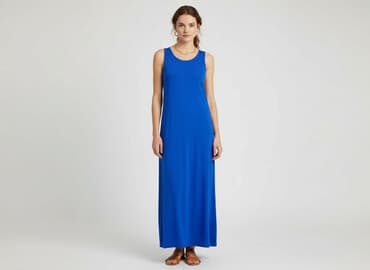 sukienki maxi na wesele niebieska: Sukienka damska, rozmiar S — 6