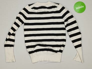 sweter w paski z serduszkiem: Zara, Sweter damski, S — 3