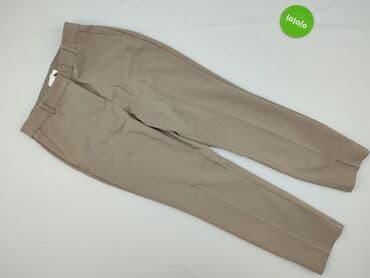 woskowane legginsy z wysokim stanem zara: H&M, Spodnie materiałowe damskie, M — 2