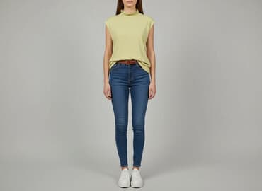 poliamid w swetrze: SIMPLE, T-shirt damski, rozmiar L — 7