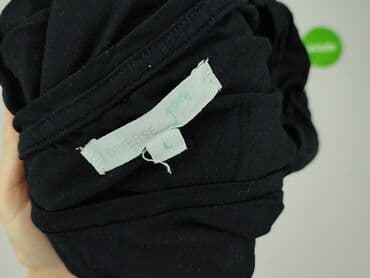 czarne t shirty w serek damskie: T-shirt damski, rozmiar L — 5