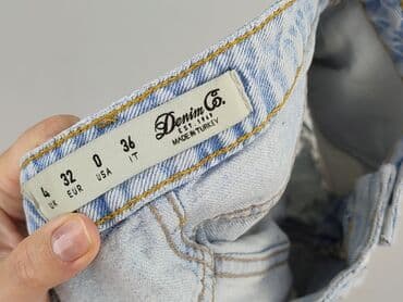 krótkie spodenki z wysokim stanem poszarpane: Denim Co, Szorty damskie, rozmiar XS — 4
