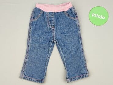 goodies jeans woskowane: Denim pants, George, 9-12 months, condition - Good — 2