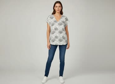 bluzka w kwiaty new yorker: Bluzka damska, rozmiar M — 6