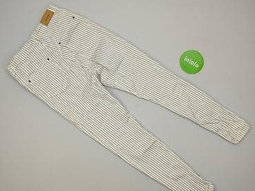 white jeans: Stradivarius, Spodnie materiałowe damskie, rozmiar M — 3