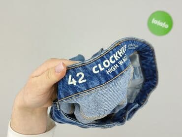 krótkie spodenki z wysokim stanem: Clockhouse, Szorty damskie, rozmiar XL — 4