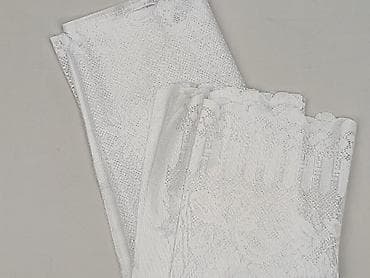 zasłony używane: Biała firana panelowa z kółkami do zawieszenia - Materiał: lekka — 1