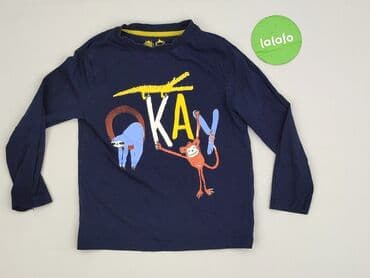 biala koszulka basic: Sweatshirt, F&F, 8 years, 122-128 cm, condition - Perfect — 2