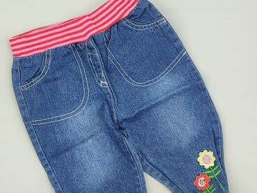 modne jeansy: Denim pants, 9-12 months, condition - Very good — 1
