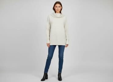 kamizelka bezowa mohito: Sweter damski, rozmiar L — 6