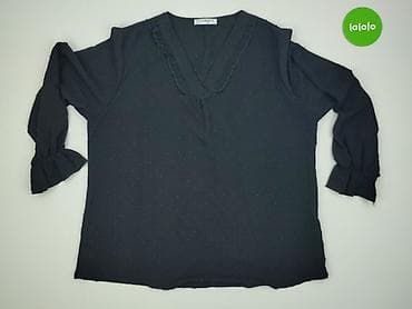czarne bluzki basic: Bluzka damska, rozmiar 4XL — 2