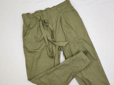 oliwkowe buty: Spodnie materiałowe damskie, rozmiar S — 1