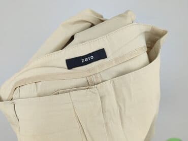 biale szerokie jeansy: Zеro, Spodnie materiałowe damskie, rozmiar XL — 4