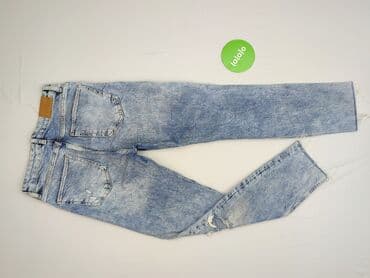 woskowane dżinsy: Bershka, Jeansy damskie, rozmiar XS — 3