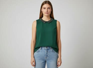 jaki krawat do zielonej sukienki: Pimkie, Bluzka damska, rozmiar L — 9