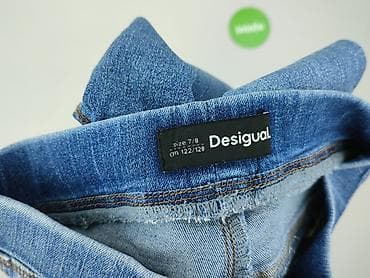 8a skarpety: Spodnie jeansowe, Desigual, 8 lat, 122/128, stan - Idealny — 4