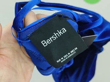 jaki kolor rajstop do granatowej sukienki: Bershka, Sukienka damska, M — 4