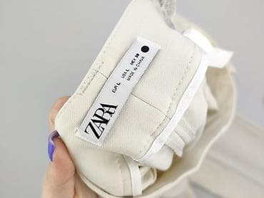 stadivarius cargo: Zara, Spodnie materiałowe damskie, rozmiar L — 4