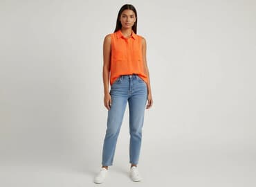 pomarańczowa marynarka mohito: Bik Bok, Bluzka damska, rozmiar S — 7