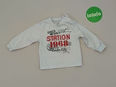 bluza z c a: Sweatshirt, 9-12 months, condition - Good — 2