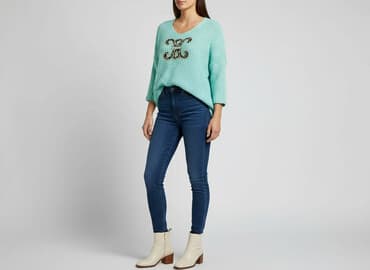 sweter panterka: Sweter damski, rozmiar M — 6