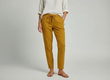 joggery damskie dzianinowe: Spodnie materiałowe damskie, rozmiar S — 5