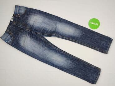 dopasowane spodenki: Spodnie jeansowe, Next, 8 lat, 134/140, stan - Idealny — 2