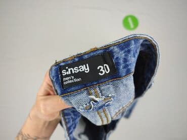 buty koturna: Sinsay, Jeansy dla mężczyzn, rozmiar M — 4