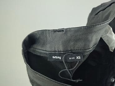 czarne cargo pull and bear: Spodnie materiałowe damskie, rozmiar XS — 5