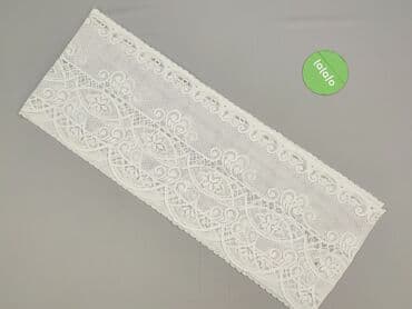 zasłony lidl: Koronkowa taśma dekoracyjna – biała, szeroka - Materiał: delikatna — 2