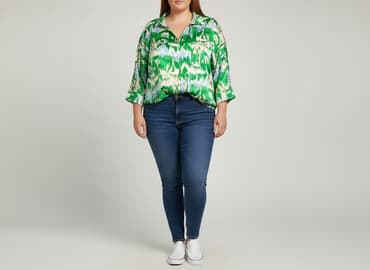 bluzka hawajska damska: Bluzka damska, rozmiar 4XL — 6